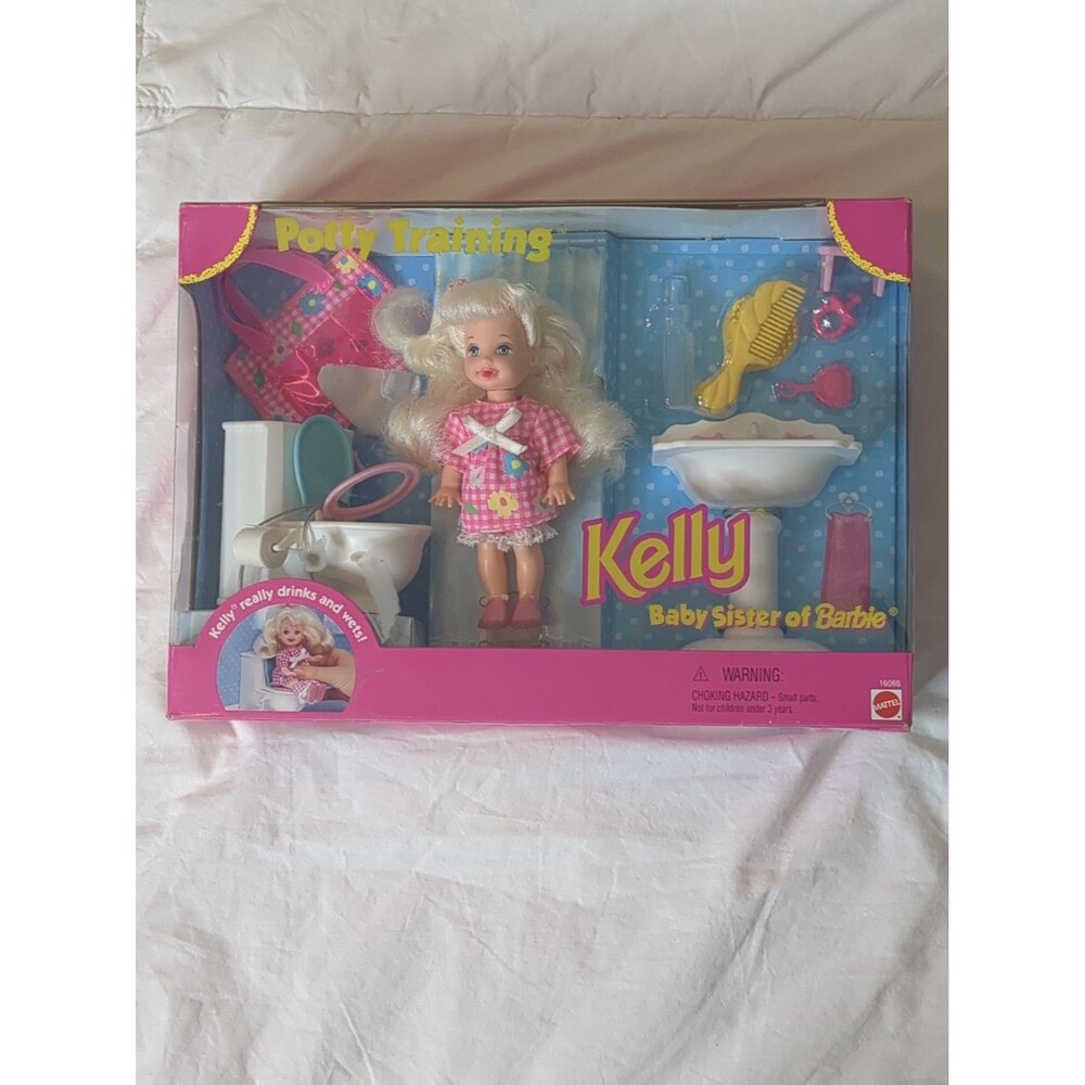 Mattel Potty Training Kelly Baby Sister of Barbie #16066 1996 Box